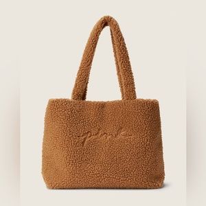 NWT New Victoria’s Secret Pink Cozy Plush Tote Bag